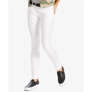 Levis Women 711 Skinny White Jeans 25 Waist Size 0